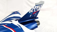 XSRC 2.7m Rafale Twin Turbine Jet with Twin Vector Pipes, Retracts, Lights and Servos, Blue/White